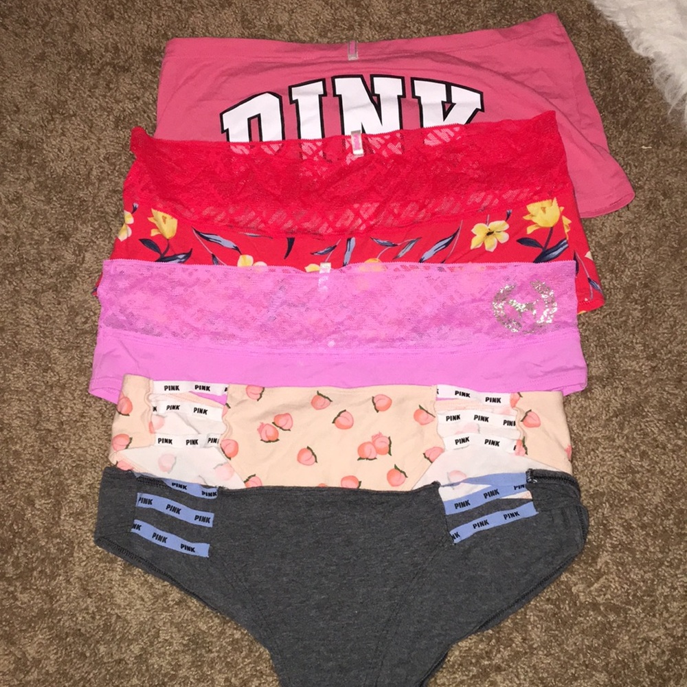 5 pairs L PINK undies NWOT